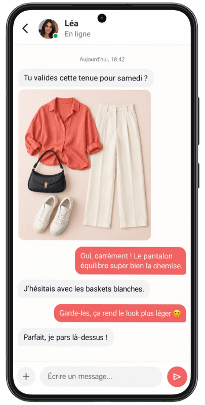 Un doute sur une tenue ? Demandez l'avis de vos proches.